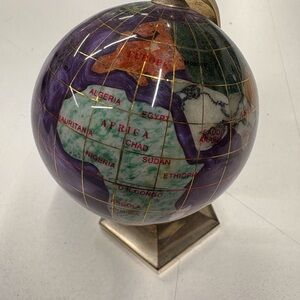 Purple and Gold Globe Ornament